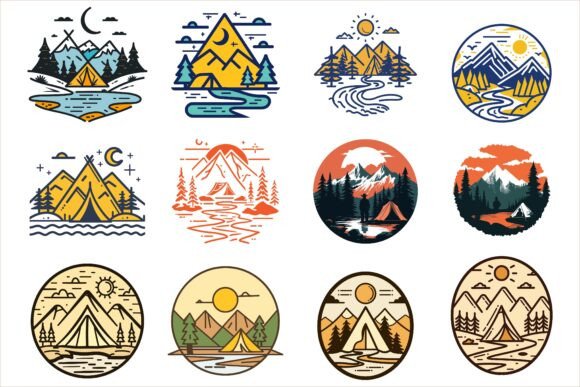 Camping T-Shirt Vector Design: A Creative Asset