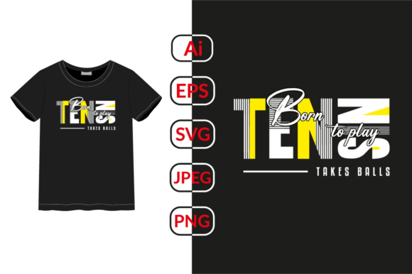 Creative Tennis Lover T-Shirt Design for Print Projects
