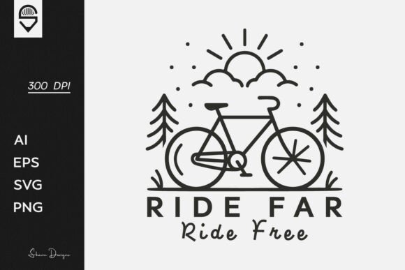 Minimalist Bicycle T-shirt Design: A Modern Graphic Asset