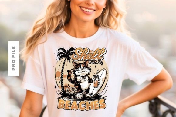 Shell Yeah Beaches T-shirt Design: A Creative Asset for Modern Brands