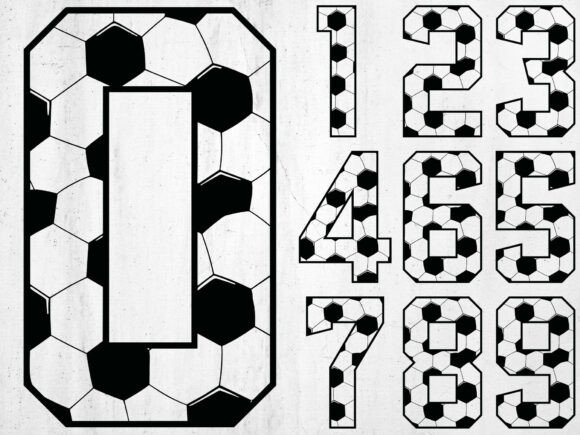 Soccer Numbers SVG: Elevate Your Team's Visual Identity
