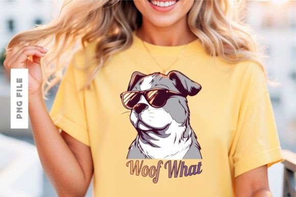 Woof What T-shirt Design: A Premium Creative Asset